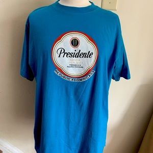 Presidente beer shirt from Dominican Republic